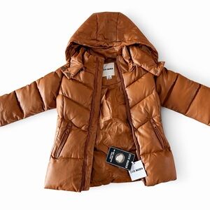 Steve Madden Kids Puffer Jacket in Brown